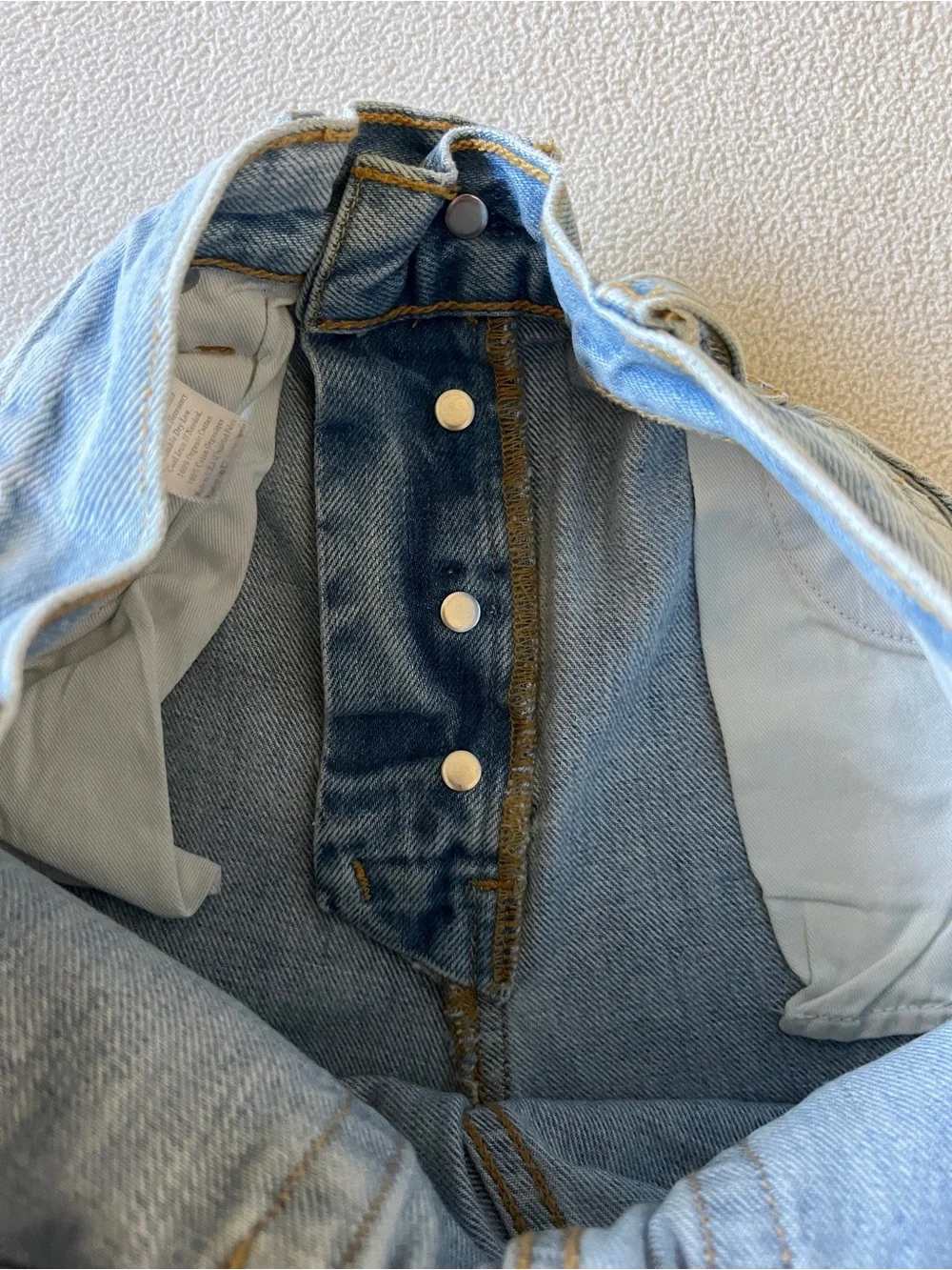 NEW Everlane 90s Cheeky Jeans Vintage Sunbleached Blue Straight Leg Button Fly